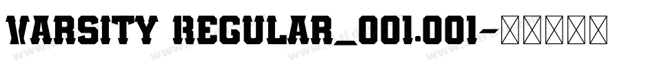 Varsity Regular_001.001字体转换